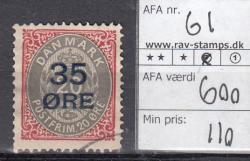 Ugeauktion 853 - AFA 60 - 62a #19018