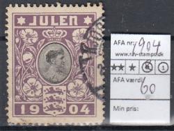 Ugeauktion 853 - DK. Julemærker. 1904 - 1906. #256008